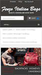 Mobile Screenshot of fenzoitalianbags.com