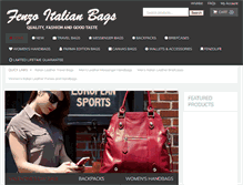 Tablet Screenshot of fenzoitalianbags.com